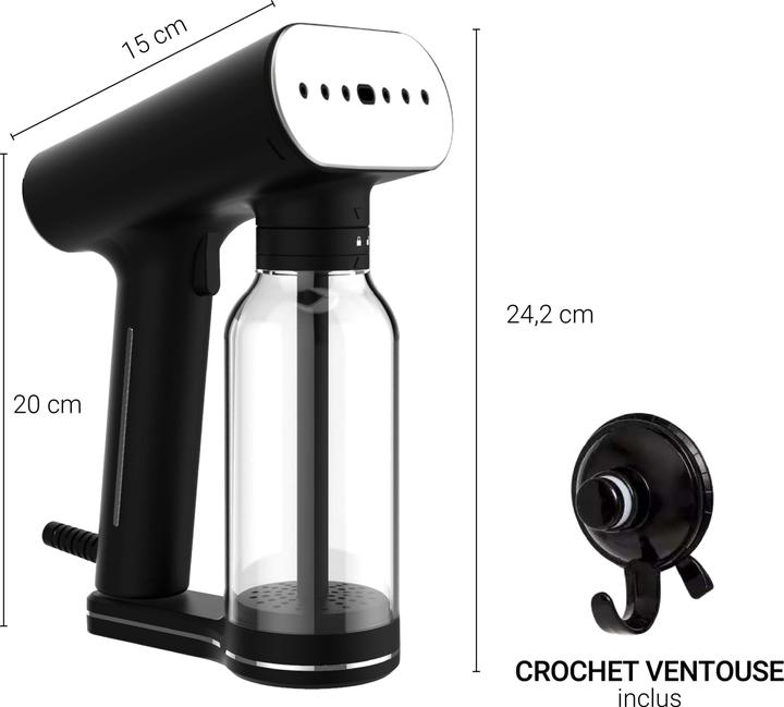 Actual product image SteamOne KarlXL 2 - Voor Strijken en Stomen - Handstomer - Kledingstomer - Zwart (EUXL400V2) (2000 W, 33 g/min)