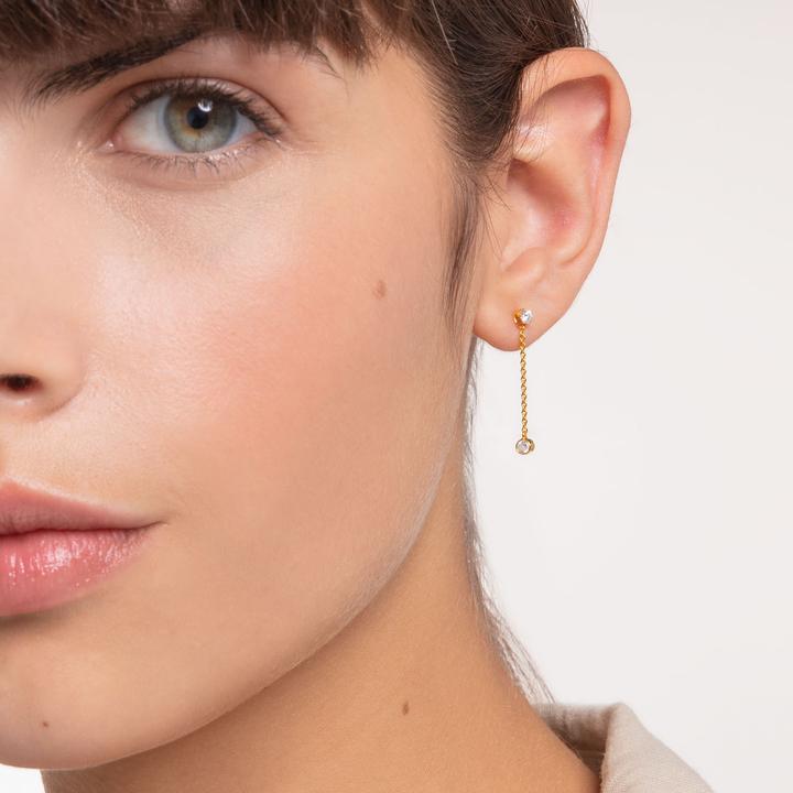 Produktbild Thomas Sabo Ohrstecker (Einzelstück) (925er Silber, 750 Gelbgold Vergoldung)