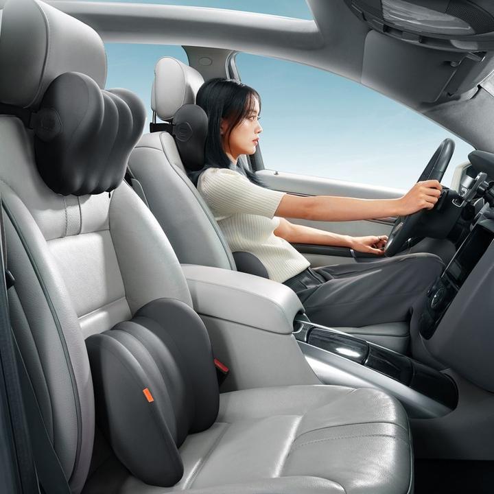 Productafbeelding Baseus ComfortRide lendenkussen voor in de auto - zwart (Extra vulling)