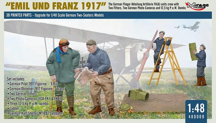 Produktbild Mirage Hobby WWI German FA(A) Units Crew 'Emil und Franz 1917' w/Equipment