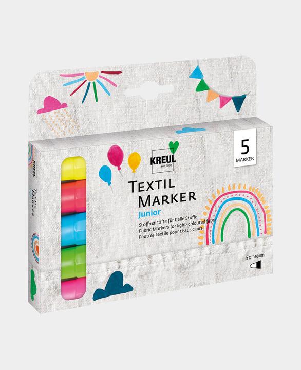 Image du produit Kreul Marqueur textile Junior (Multi, 4 mm, 5 x)