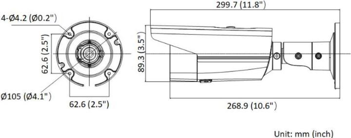Actual product image Hikvision IP CAMERA DS-2CD2T83G2-4LI (2 8 mm) (3840 x 2160 pixels)