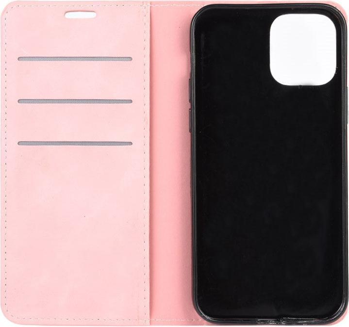 Actual product image Cover-Discount iPhone 12 / 12 Pro - Silky Stand Flip Case Cover pink (Apple iPhone 12, Apple iPhone 12 Pro)