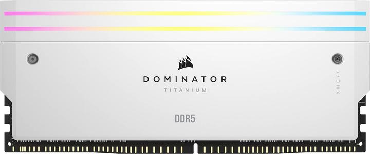 Image du produit Corsair DOMINATOR Titanium Light Enhancement Kit, 2-up config, Functional LEDs, White Heatsink, no DRAM ICs (Multicolore)