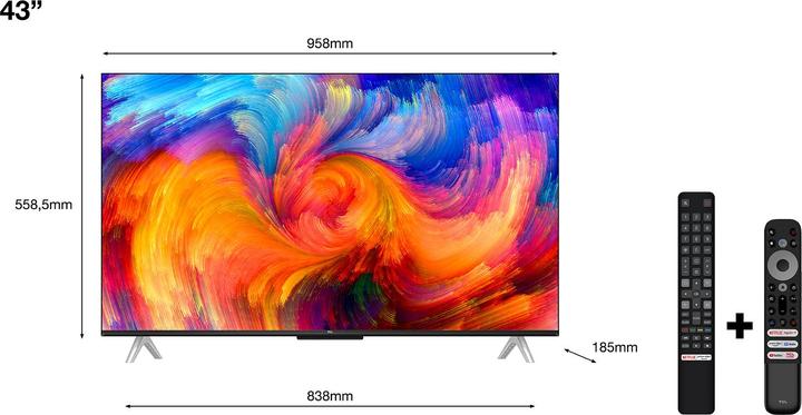 Produktbild TCL 43P638 (43", LED, 4K, 2022)