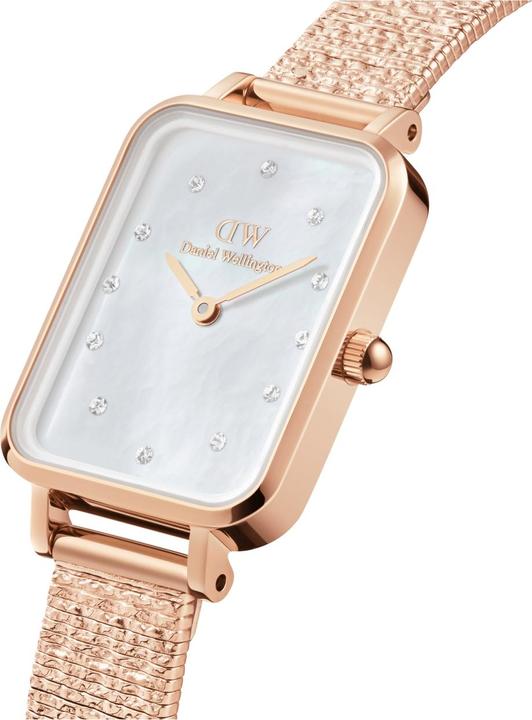 Image du produit Daniel Wellington Quadro Lumine Pressed Piano Rose Gold White (Montre analogique, 20 mm)