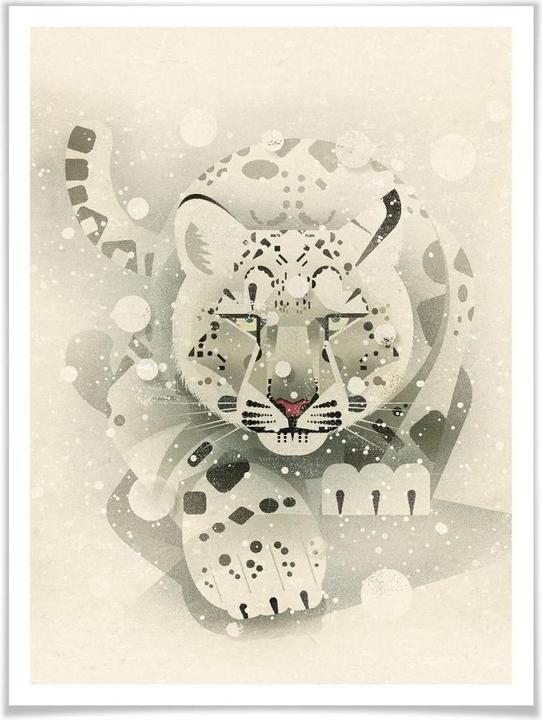 Actual product image Trenddeko Snow Leopard (30 x 40 cm)