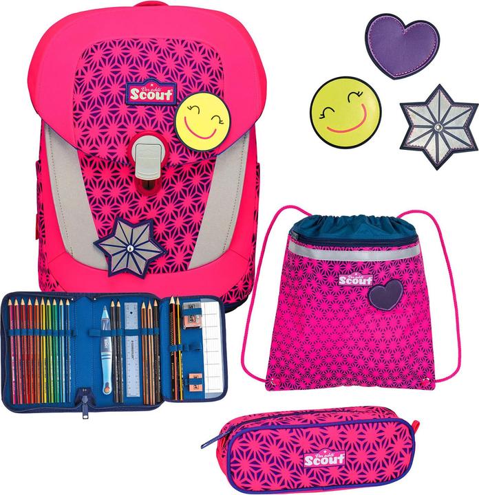 Produktbild Scout Sunny II Neon Safety Schulranzen-Set 4-teilig (22 l)
