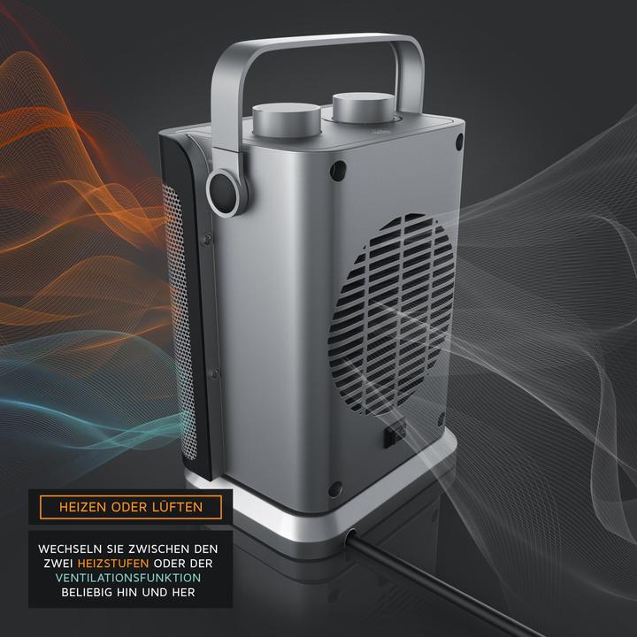 Actual product image Brandson Fan Heater - Ceramic Fan Heater 1800 W, Ceramic Heater with Temperature Control & Fan Function (1800 W)