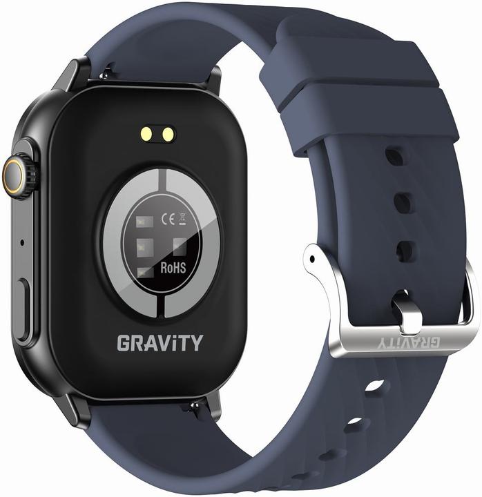 Actual product image Gravity GT15-12 Damen-Smartwatch, marineblaues Silikonarmband + schwarzes Armband