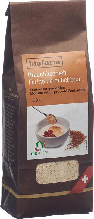 Produktbild Biofarm Braunhirsemehl CH Knospe (400 g)