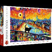 Produktbild Trefl Puzzle 1000 - Katze in Paris (1000 Teile)