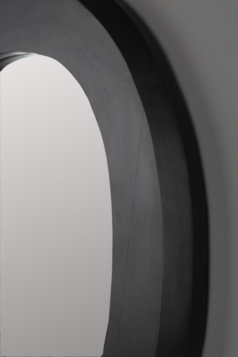 Actual product image Dutchbone Aren Mirror Wood Black L