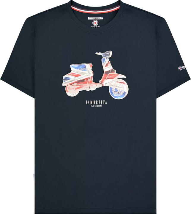 Immagine prodotto Lambretta AW24 Maglietta Grande e Alto Bandiera dello Scooter Uomo (4XL)