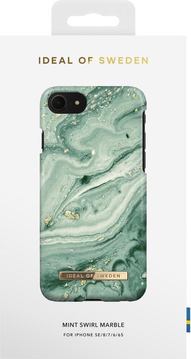 Actual product image iDeal Of Sweden Designer Hard Cover Mint Swirl Marble (Apple iPhone 6s, Apple iPhone 6, Apple iPhone 7, Apple iPhone 8, Apple iPhone SE (2nd Gen))