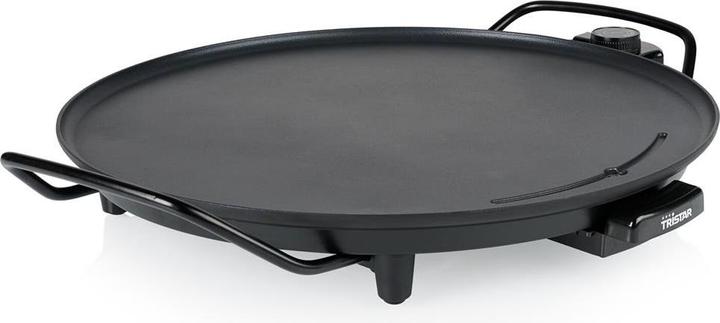 Tristar Bakplaat Rond BP-2787 - Gourmet bakplaat - Cirkel Grill voor 4 personen - Met regelbare thermostaat (EU-Stecker)