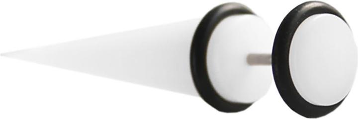 Produktbild Star Piercing Fake Expander weiss (ohne Messing, Acryl)