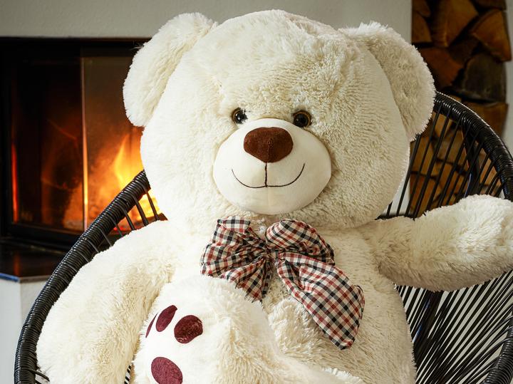 Image du produit Monzana Ours en peluche 100cm + coussin en forme de coeur 32 cm (100 cm)