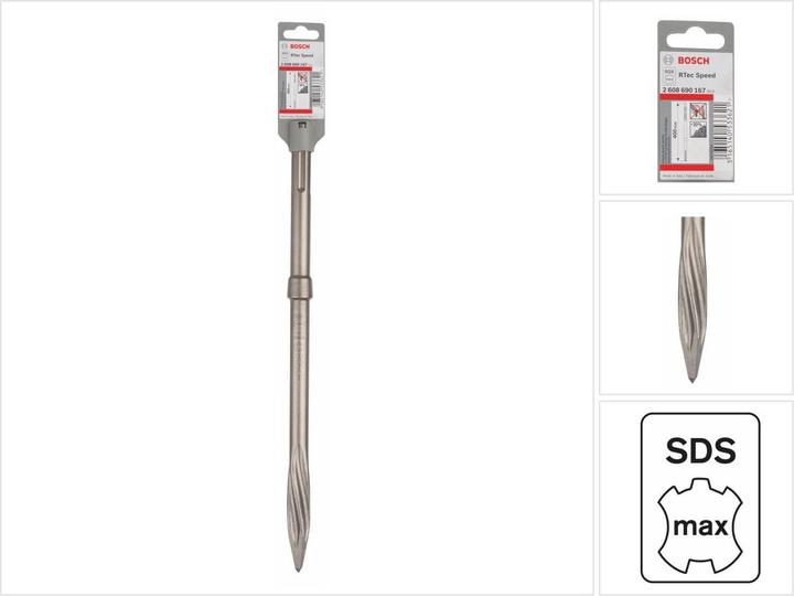 Actual product image Bosch Professional Zubehör PRO SDS max-5C pointed chisel, 400 mm (400 mm)