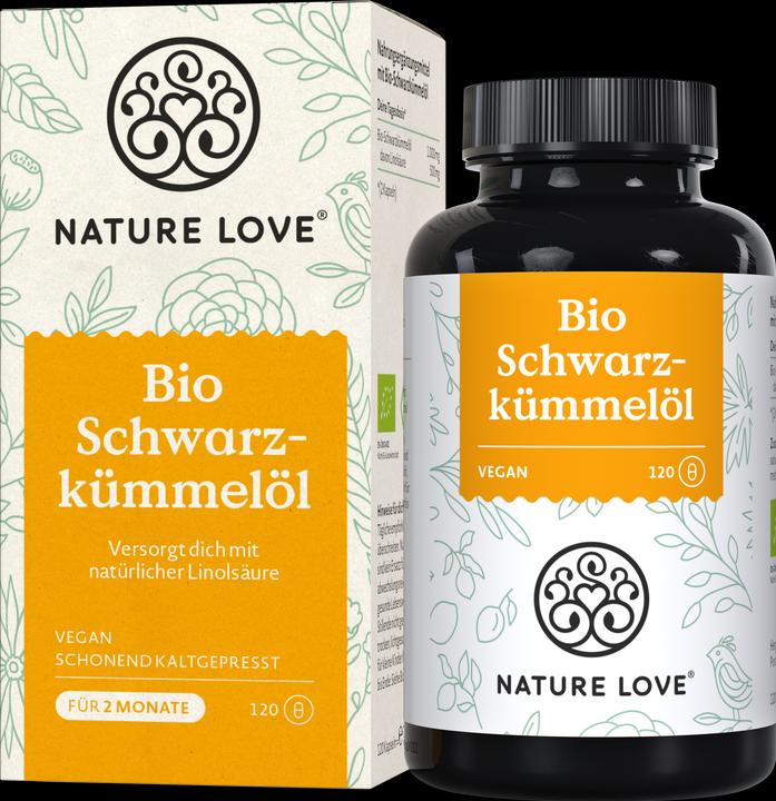 Immagine prodotto Nature Love Olio di cumino nero (120 Pezzo/i, Pillole, 71 g)