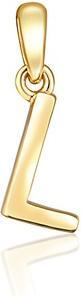 JVD Minimalist gold-plated letter "L" pendant SVLP0948XH2GO0L