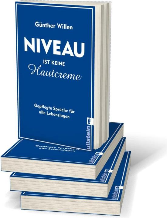 Produktbild Niveau ist keine Hautcreme (Deutsch, Günther Willen, 2019)