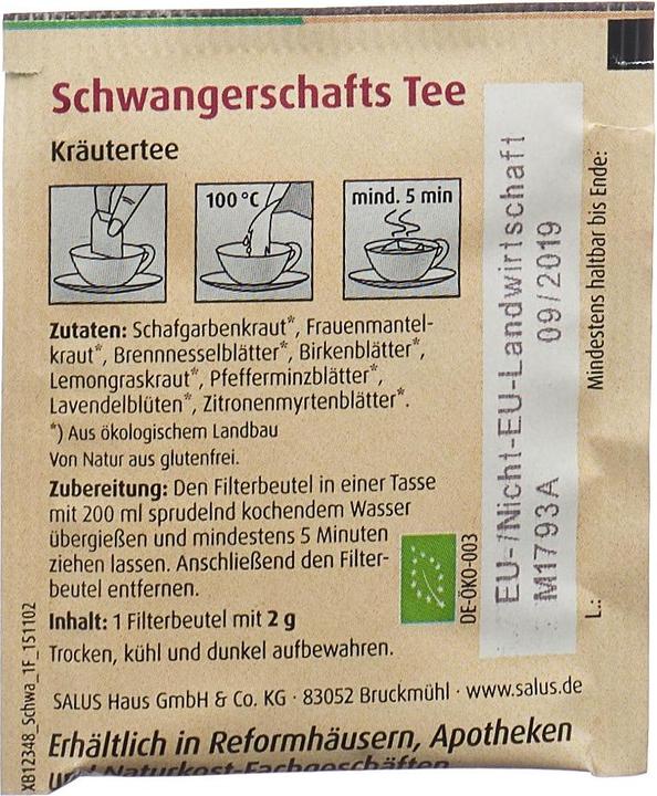 Produktbild Salus Schwangerschaftstee Bio Tees (64 g)