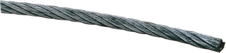 Produktbild Dulimex Drahtseil Stahlseil ø 8mm Litzen 6x19 DIN3055 Kreuzschlag rechts Stahl verzinkt