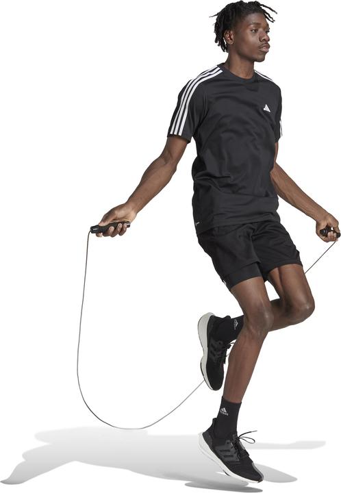 Actual product image adidas Traing Essentials Base 3-Stripes Tee (L)