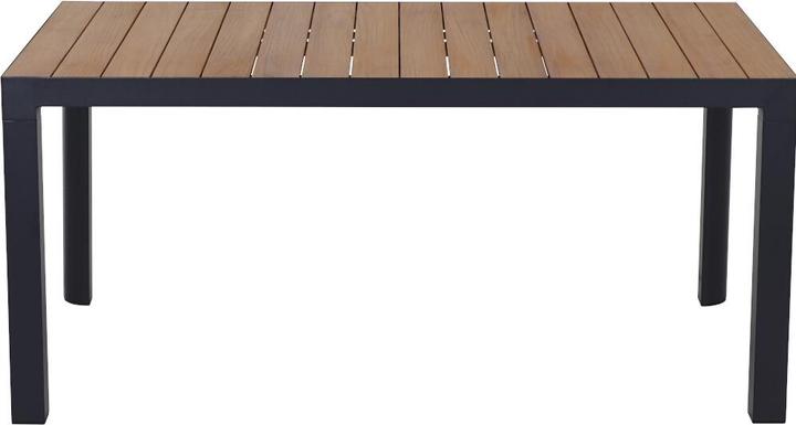 Actual product image Siena Garden Silva Dining Tisch 160x90cm matt anthrazit / Teak FSC (160 cm)