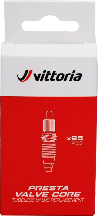 Vittoria Set di valvole Tubeless Presta Valve Core Set di 25 pezzi.