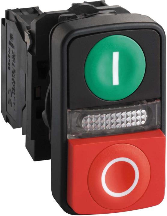 Produktbild Schneider Electric Ill Pushbutton Dbl Green I Red O 1NO/1NC