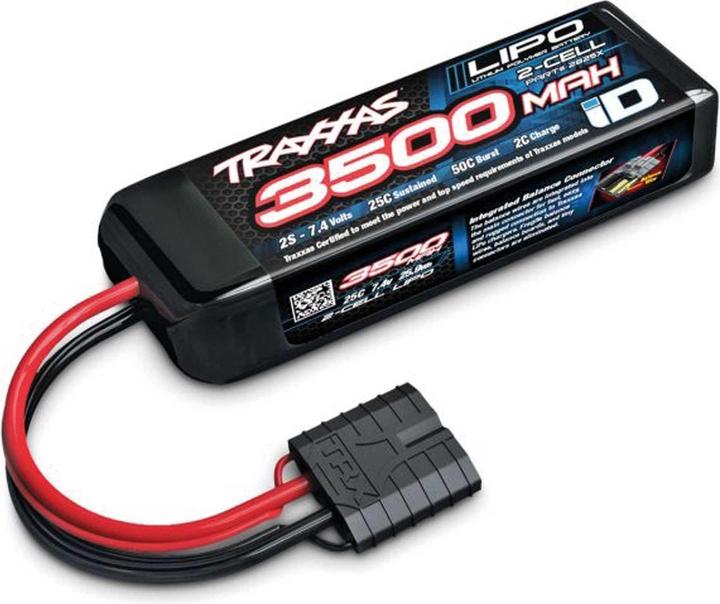 Traxxas LiPo Power Cell 3500mAh 7,4V 2s 25C mit ID-Stecker (L110xB35xH22mm) (7.40 V, 3500 mAh)