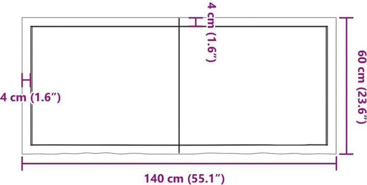 Produktbild VidaXL Emerald (140 x 60 x 6 cm)