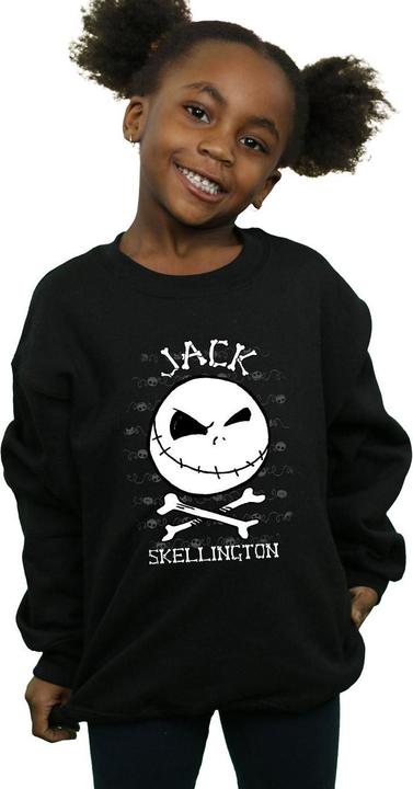 Produktbild Disney Nightmare Before Christmas Jack Face Sweatshirt Mädchen (128)