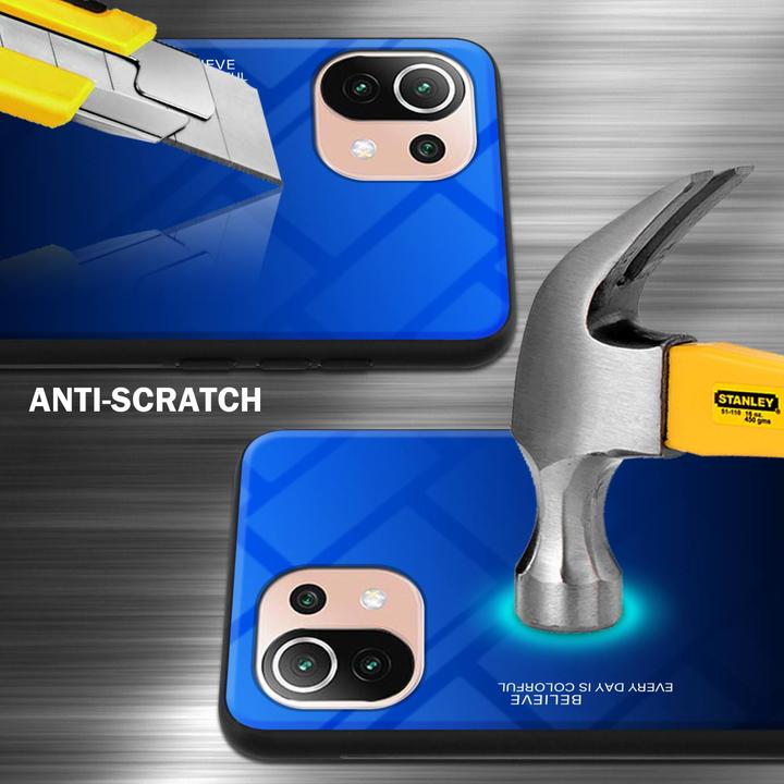 Productafbeelding Cadorabo TPU 2 Kleuren Glazen Hoesje (Xiaomi Mi 11 Lite, Xiaomi Mi 11 Lite 5G, Xiaomi Mi 11 Lite 5G NE)