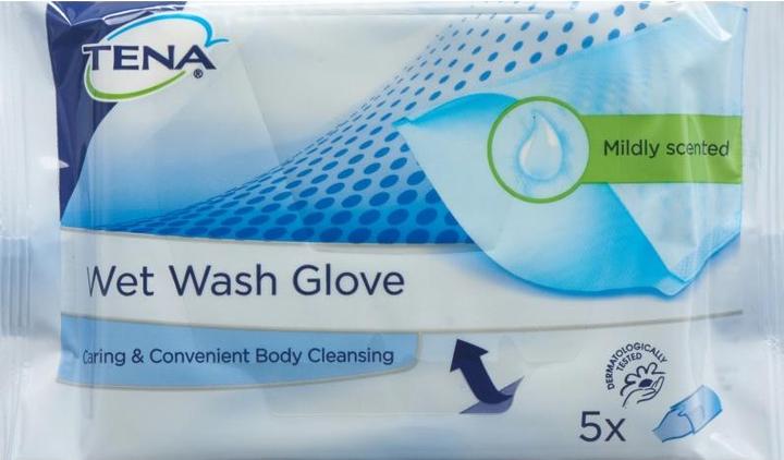Actual product image Tena Wet Wash Glove perfumed