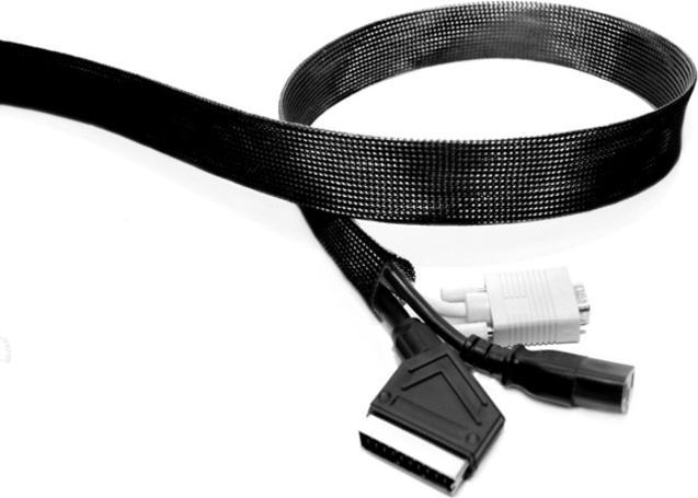 Actual product image Multibrackets Cable socks, D=20mm, L=10m, black (1000 cm)