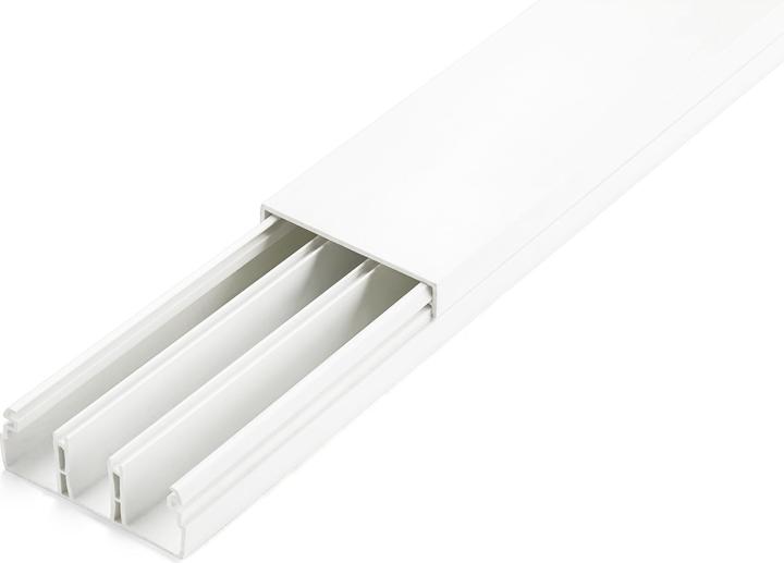 Productafbeelding StarTech Stevige kabelgeleiding met deksel, 50 mm breed x 20 mm hoog, 2 meter lang. (Kabelopening, 200 cm)