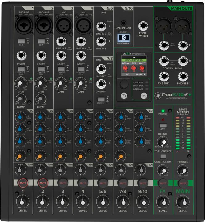 Produktbild Mackie ProFX10v3+ (Studio- und Livemixer)