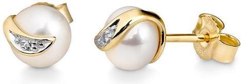 Breuning OHRSCHMUCK - C.ZP/Diam. 0,015 Ct. H/si (585, - Gold)