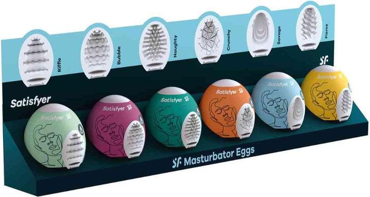 Actual product image Satisfyer Masturbator Egg Set - Assorted - 6 pcs