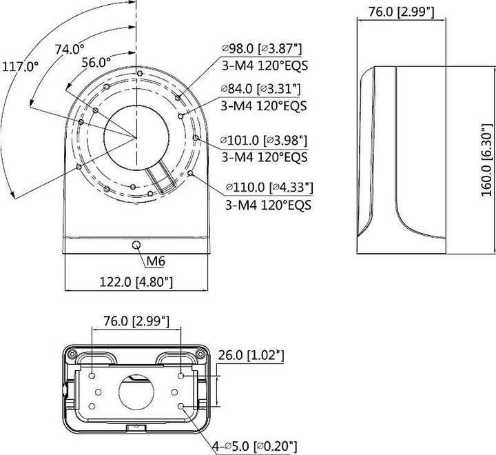 Produktbild Dahua PFB203W Wandhalterung (Montage-Kit)