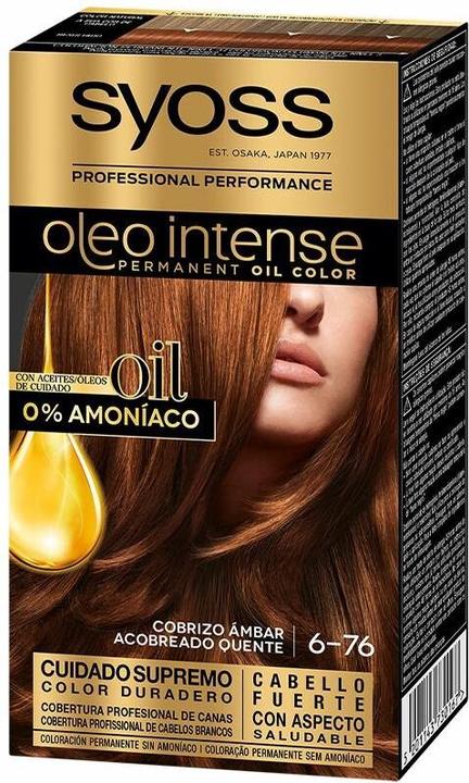 Image du produit Syoss OLIO INTENSE encre sin amoniaco #6.76-cobrizo ambar 5 pz (6.76-cobrizo ambar 5 pz)