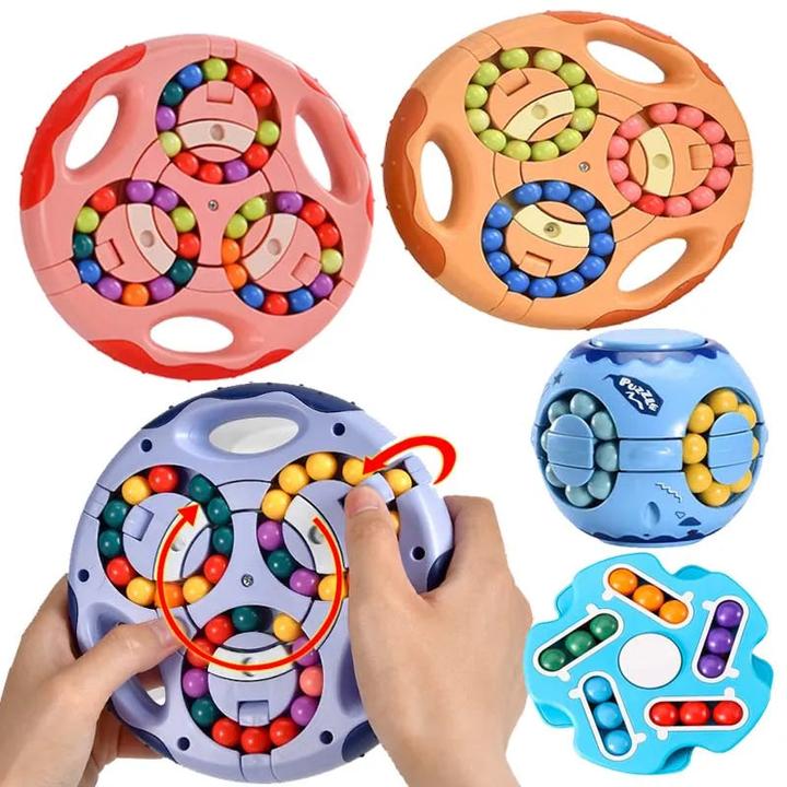 Produktbild Activity Board Kinder rotierende magische Bohnen Fingerspitze Würfel Spielzeug Kinder Spin Perle Puzzlespiel