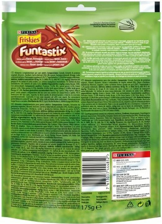 Nährwerte und Zutaten Purina Friskies Funtastix 175 g Adult (Senior, 1 Stk., 175 g)