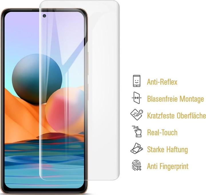 Produktbild Protectorking 3x Panzerfolie Anti-Shock matt entspiegelt (3 Stück, Xiaomi Redmi Note 10 Pro)