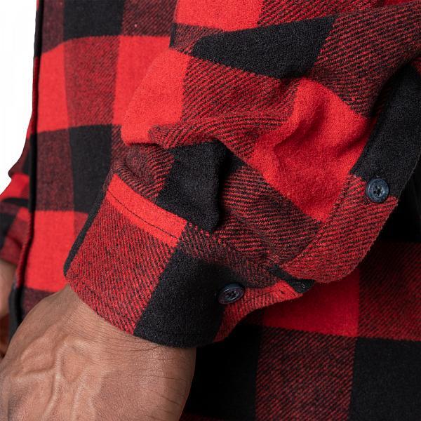 Produktbild Gasp Heavy Flannel Shirt - Red/Black (S)