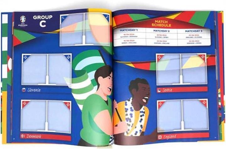 Actual product image Topps UEFA EURO 2024 Sticker Album Hardcover
