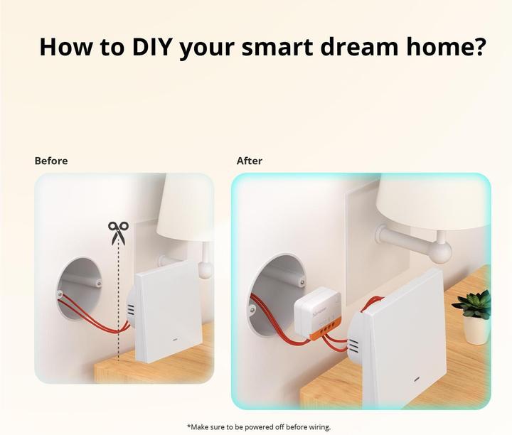 Immagine prodotto Sonoff Interruttore ZigBee intelligente (Attuatore dell'interruttore)
